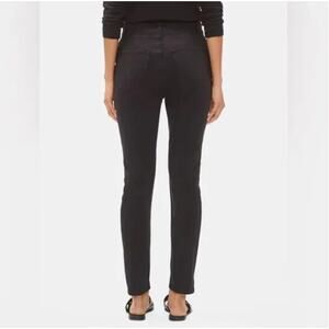 Eileen Fisher Black Straight Jeans Size 2 Organic Cotton Stretch Minimalist